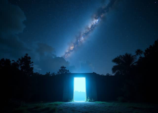 An illustration of a portal to another dimension