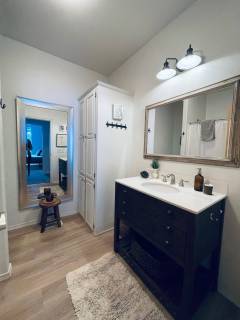 inside shared bathroom