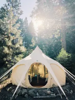 Glamping tent